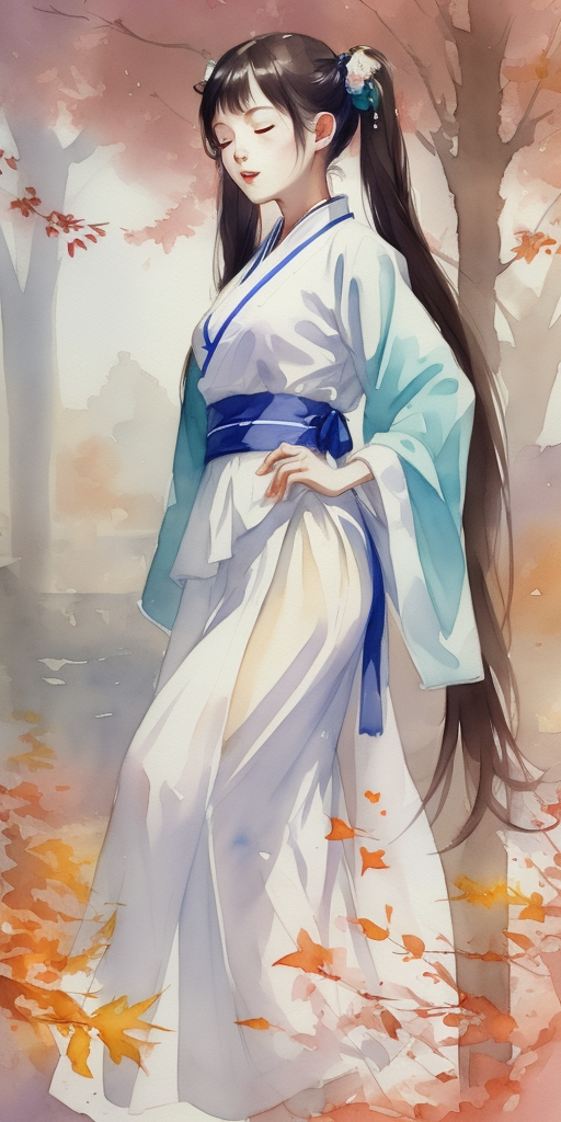 古装女子优雅立绘唯美中国风电脑壁纸