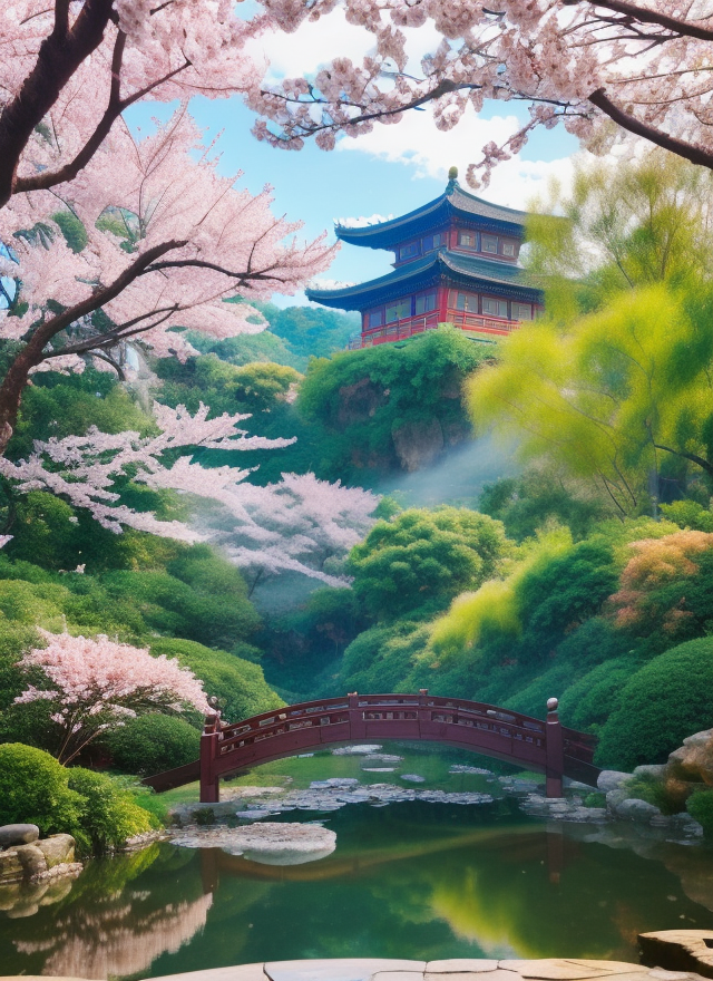 赏中式楼阁园林美景电脑壁纸中国风