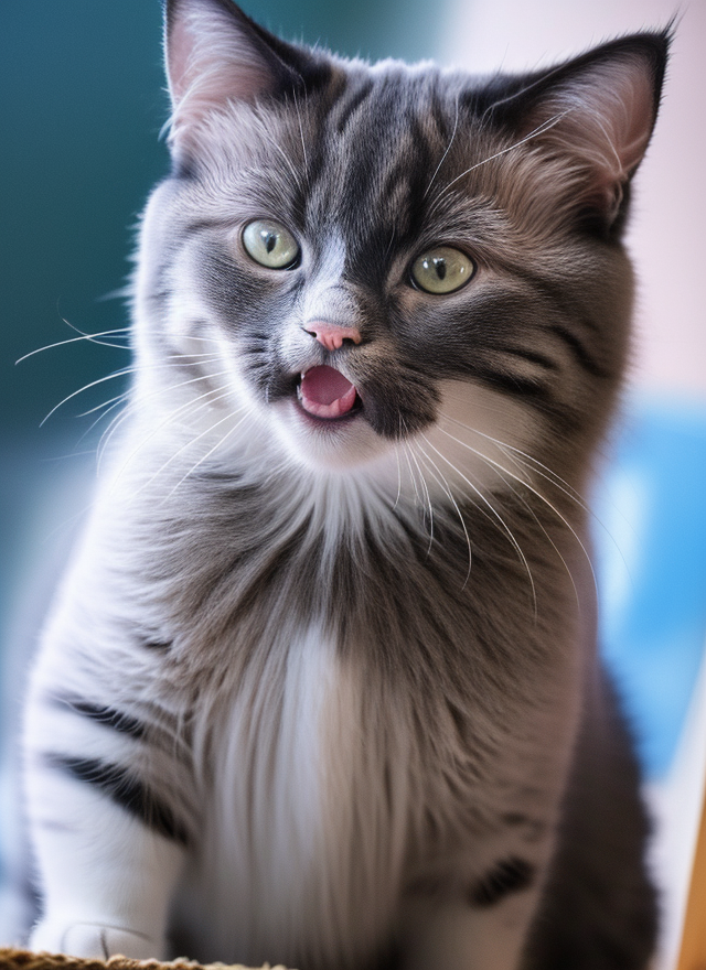 可爱猫咪吐舌照萌宠宠物类电脑壁纸