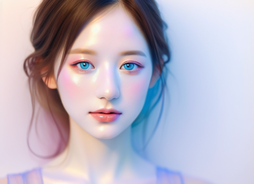 蓝眼美女时尚写真电脑壁纸素材