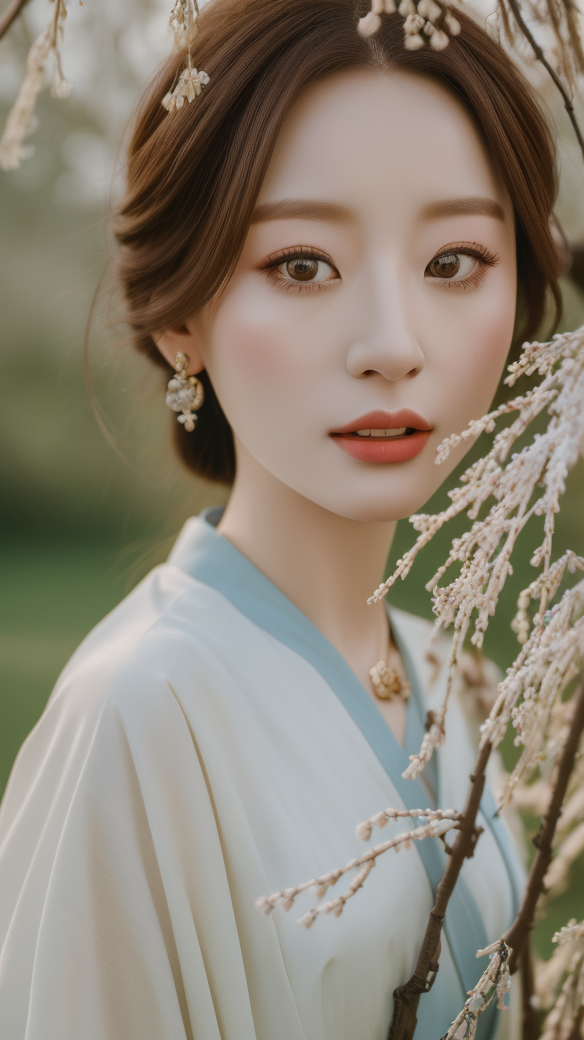 古装女子优雅如兰唯美汉服写真古韵