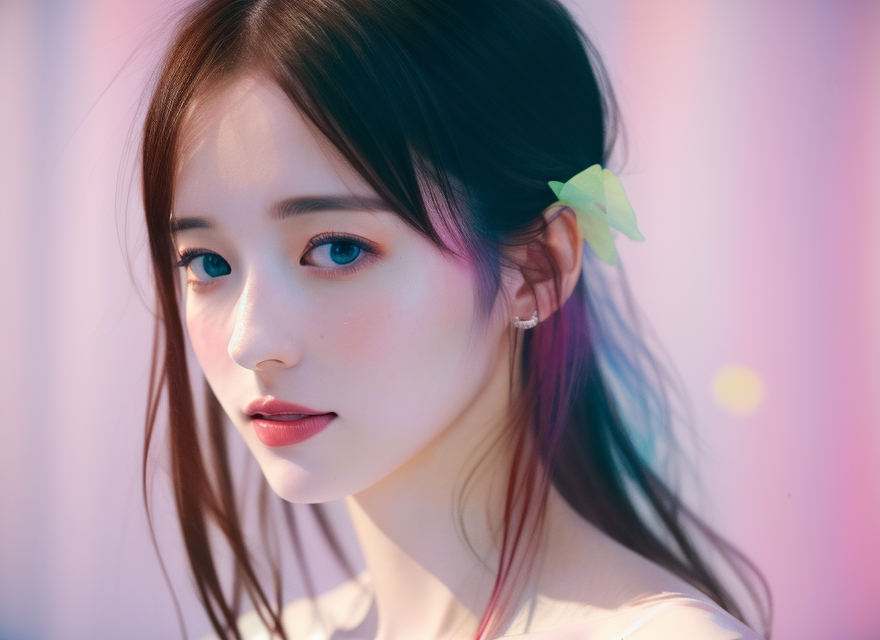 长发美女时尚写真手机壁纸素材