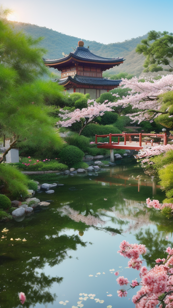 古色古香古建筑中式风景手机壁纸