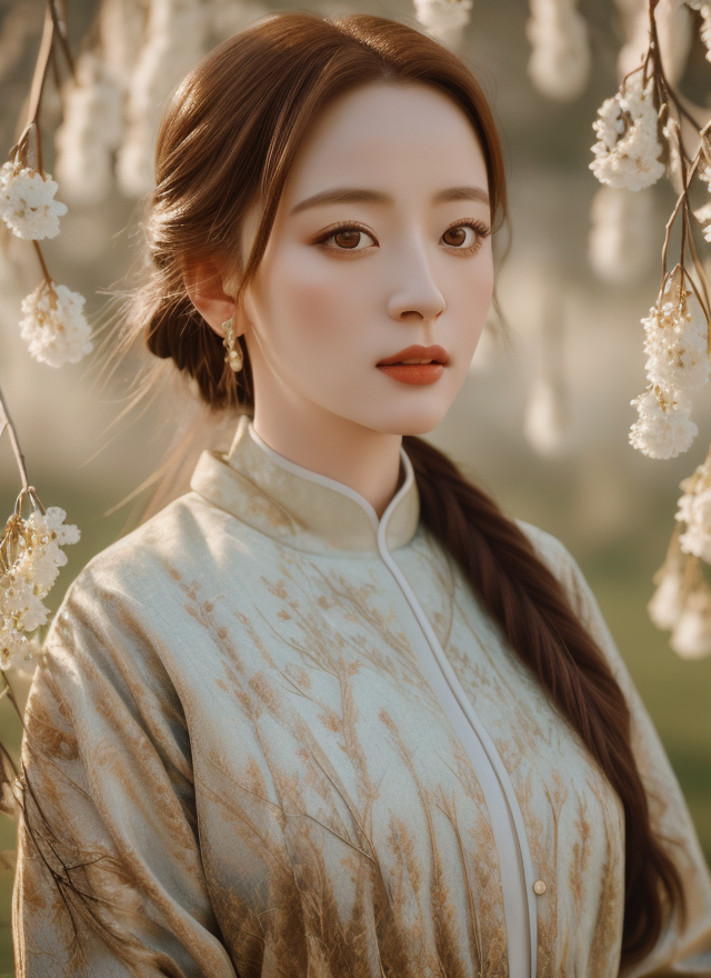 古装女子身着华服优雅气质